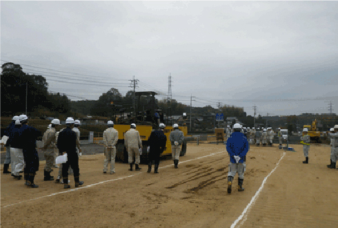 490号道路改良工事（当社盛土工施工箇所）