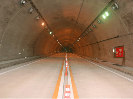 一般国道490号大田絵堂道路 鞍掛山トンネル