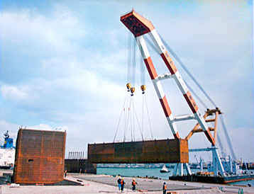 宇部ケーソン製作状況