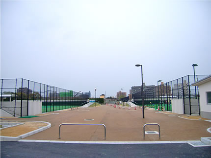 宇部市中央公園テニスコート周辺整備