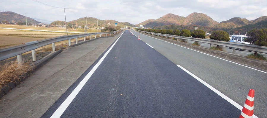 国道2号山口管内舗装修繕工事（大原地区）